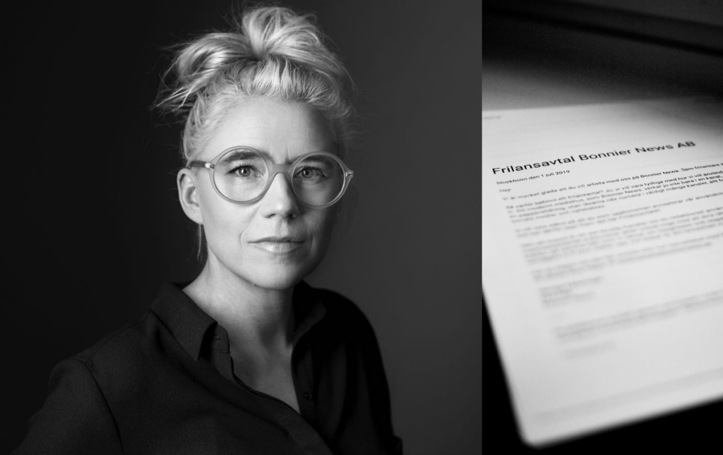 Bonniers uppdaterade frilansavtal fortfarande oskäliga
