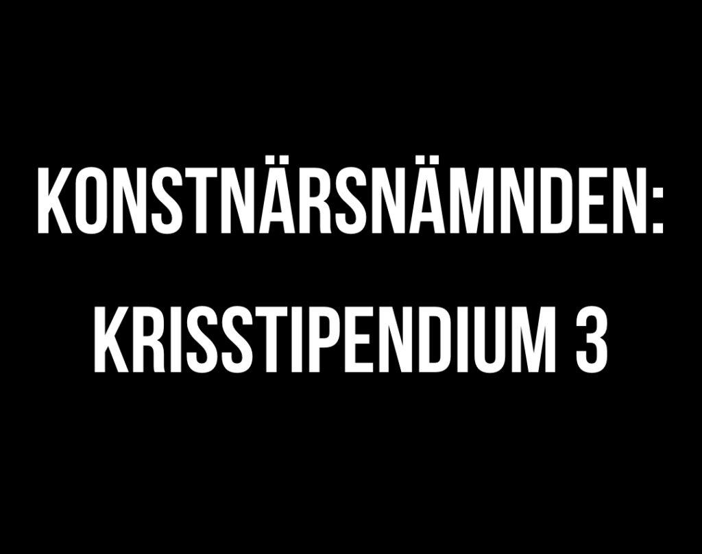Sök krisstipendium 3