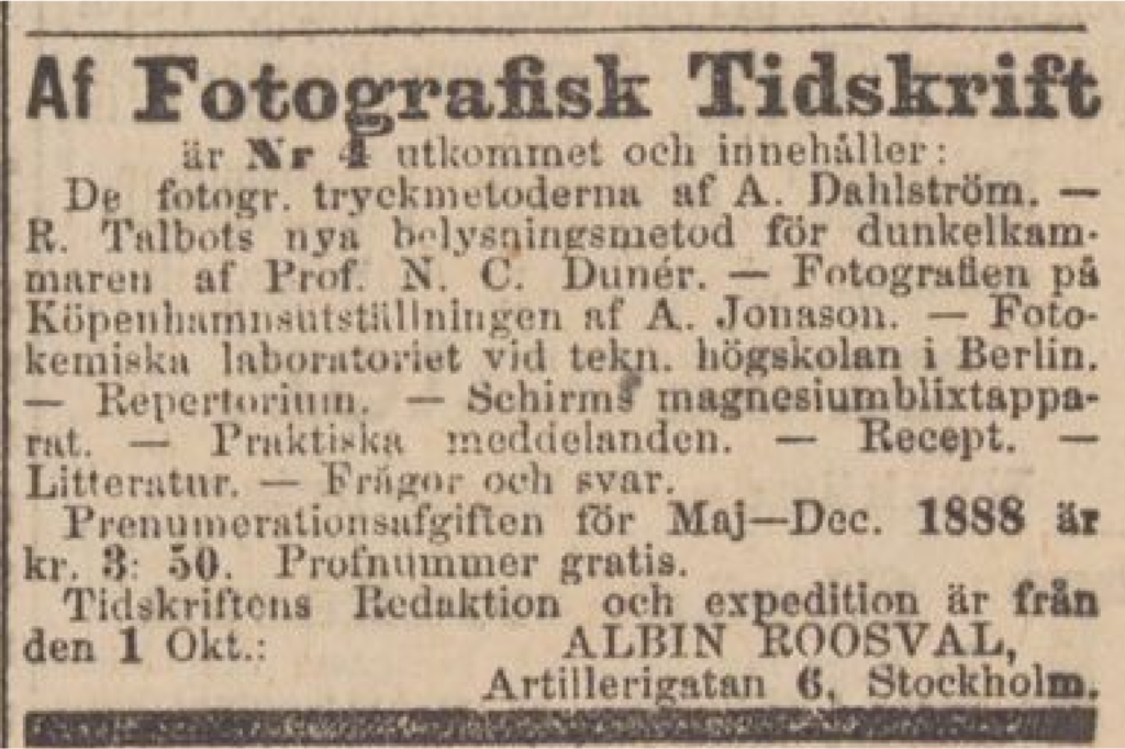 Fotografisk Tidskrift till Landskrona Foto