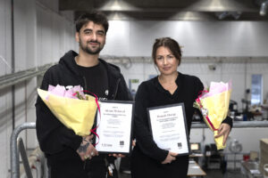 Hannah Modigh och Akram Mahmod får årets Crimson-stipendium